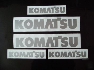 Komatsu stickers decals forklift minidigger excavator