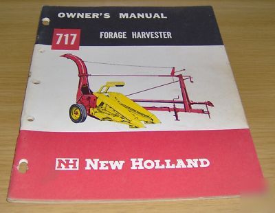 New holland forage harvester 717 owner's manual
