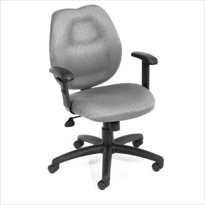 Office ratchet back molded foam task chair burgundy