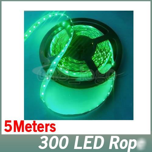 Reel of 5M 300 leds smd flexible led strip bright green