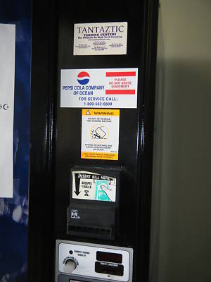 Aquafina refrigerated drink vending machine 