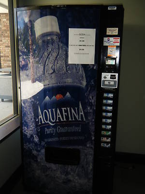 Aquafina refrigerated drink vending machine 