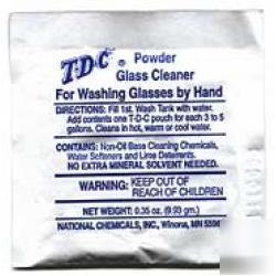 Bar glassware cleaner powder - 72 pouches - dish wash