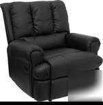 Black leather eco-friendly recliner