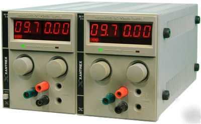 Dual xantrex 6030D 0-30V/0-2A regulated dc power supply