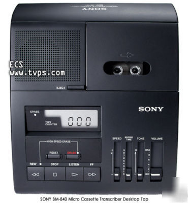 Sony bm-840T BM840T micro cassette transcriber