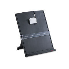 Desktop document holder, 9-2/3 X2 X12-1/8 , black/silve