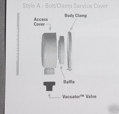 DonaldsonÂ® air cleaner cover - valve & clamp