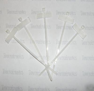 100 x marker / i.d. cable ties 100MM x 2.5MM (natural)