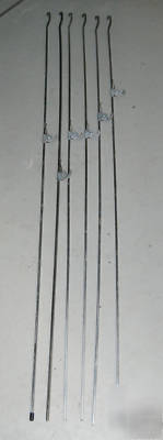 23- picture hanging rods classic system j-end rod/hooks