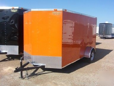 Enclosed cargo trailer 6X12 ramp door v- nose any color