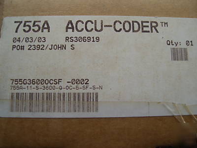 New accu-coder precision encoder 755A 3600 - in box