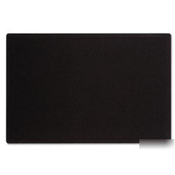 New oval office fabric bulletin board, 48 x 36, black