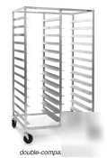 New pancoÂ® double compartment mobile tray rack