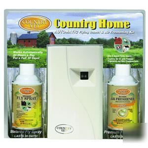 Automatic insect control and air freshener