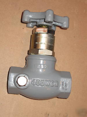 Heavy duty globe valve 3/4