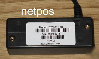 Idtech IDT3321-12B minimag msr rs-232 w/ power supply 