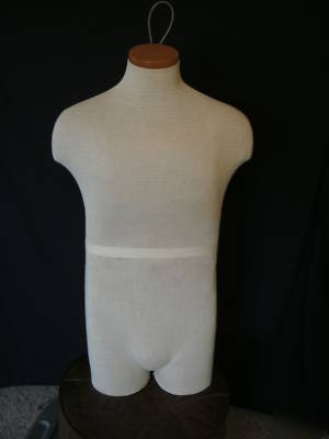 Male mannequin torso, sits or hang from hook, 33