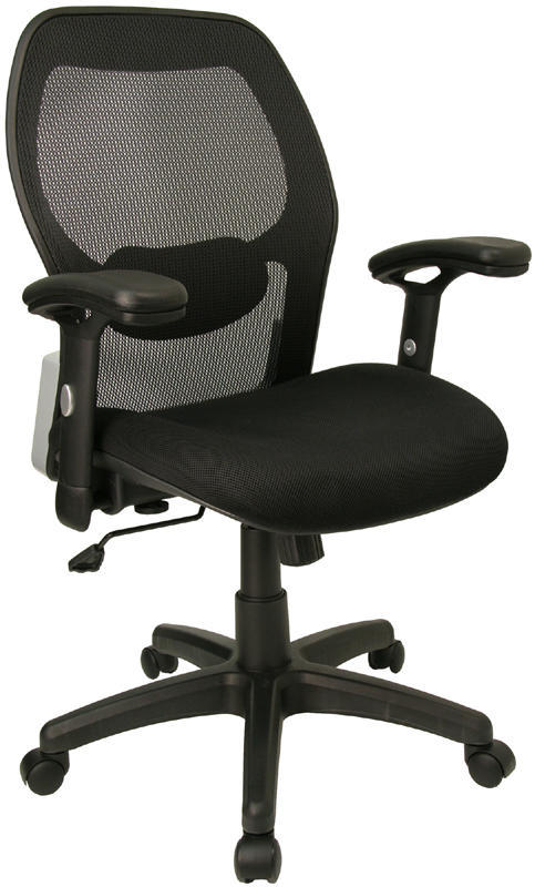 Mesh back padded seat swivel computer office desk chair