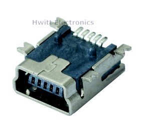 20 pcs mini usb jack 5PIN female usb connector socket