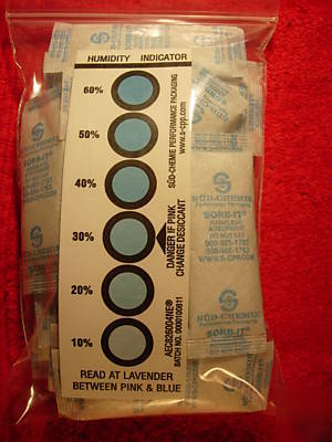 #25 sorb-itÂ® 5 gm. desiccant silica gel humidity cards