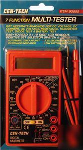 Digital multimeter voltmeter transistor & diode tester