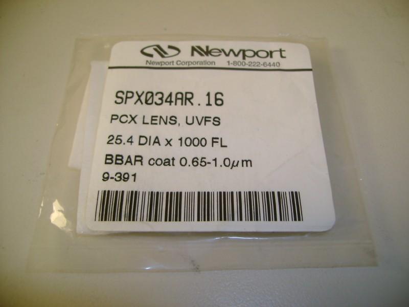 New port optics: silica convex lens model # SPX034AR.16