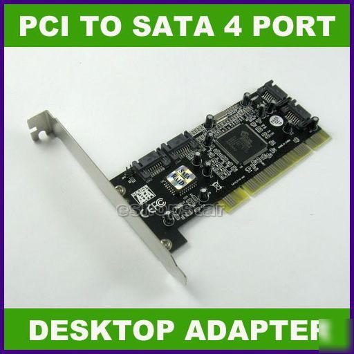 4 ports pci to sata raid controller card silicon chip