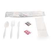 Boardwalk 6 pc. wrapped cutlery kits |1 cs| bwk 6KITMW