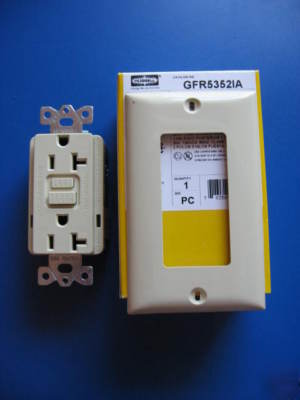 Hubbell ground fault duplex receptacle GFR53521A gfci