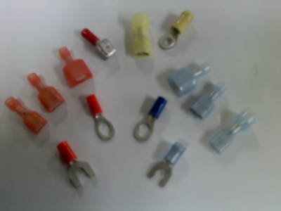 Insulated quick connect and ring terminals 100 pcs.