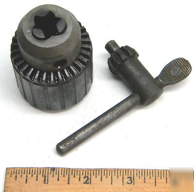 Jacob no 6A 0-1/2 drill chuck taper 33 with key