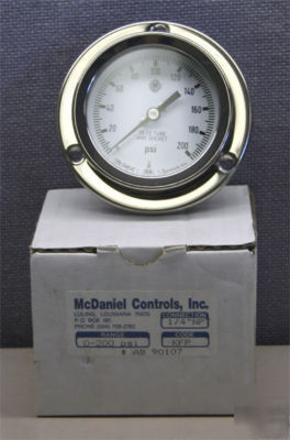 New mcdaniel controls inc. kfp pressure gauge in box