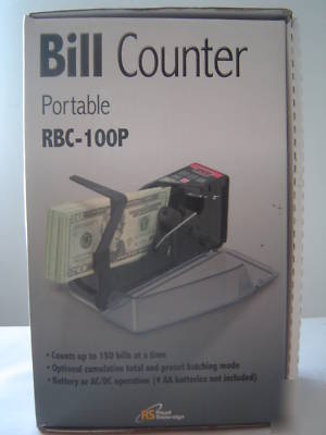 Royal sovereign portable bill money counter (rbc-100P)