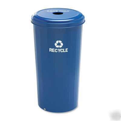 Tall recycling receptacle for cans safco 9632BU