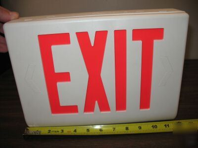 *exit* sign 120VOLT with mounting canopy kit & bulbs