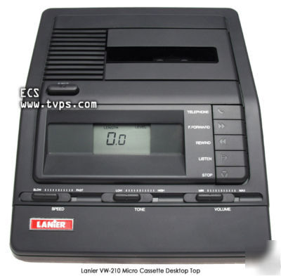 Lanier vw-210 VW210 micro cassette transcriber