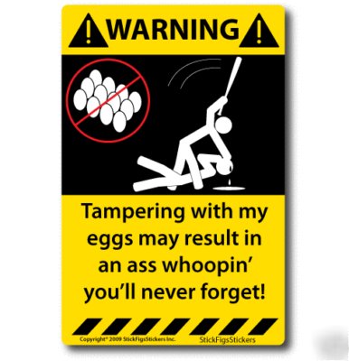 New warning sticker for your hatching egg incubator 