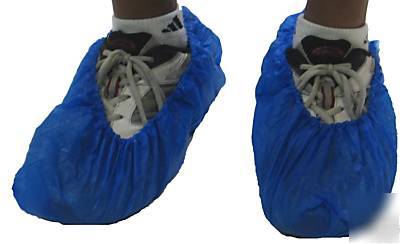 Case 1000 pcs blue cpe disposable shoe covers 27440 l