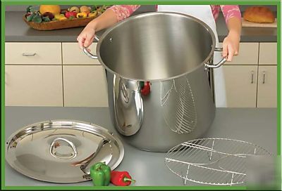 New 65QT stockpot stainless steel 12-element large pot 