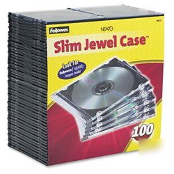 New fellowes thin cd/dvd jewel case 98335