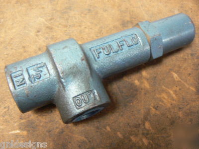 New fulflo fvj-3R hydraulic bypass relief valve 1/2