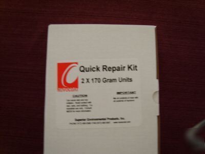 Novocoat quick repair kit, fast set leak repair
