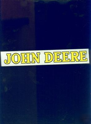 John deere decal yellow with black border