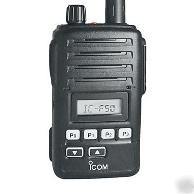 New icom f-50V vhf portable radio/pager - 