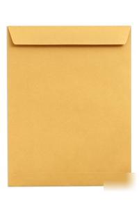 New medium brown craft envelope - gummed end flap 