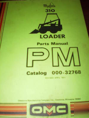 Omc mustang 310 loader parts manual