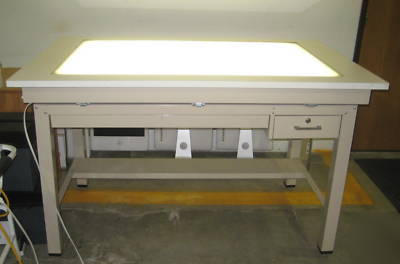 Plan hold drafting table light lighted architect desk