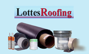  epdm rubber roof roofing kit complete - 2,000 sq.ft.