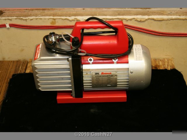 Spx robinair 2 stage vacuum pump model 15500